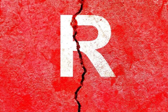 shutterstock_2222197027.jpg featured image Cracked red wall with white letter R.