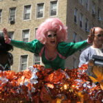 Drag queen at a parade