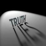 Commerce Chief LIED About Epstein — Lawmakers EXPLODE Truth casting shadow spelling Lies on curved surface.