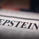 Epstein Files DESTROY Billionaire’s Seven-Decade Empire Close-up of a newspaper headline reading 'EPSTEIN'