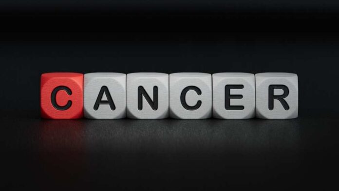 shutterstock_2567108857.jpg Blocks spelling the word 'CANCER' with one block in red