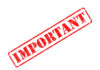 Red stamp with the word 'IMPORTANT' on a white background