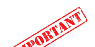 Red stamp with the word 'IMPORTANT' on a white background