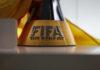 FIFA Club World Cup trophy closeup shot