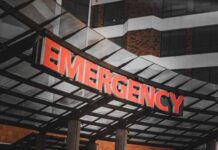 VIDEO: Resort Inferno Leaves One Dead Illuminated emergency sign at a hospital entrance