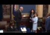 History: Sister Steps In After Brother Dies Darline Graham sworn in to US Senate