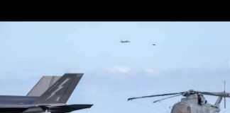Russian Bear Aircraft Buzzes HMS Prince of Wales