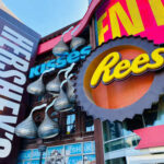 Colorful storefront featuring Hershey's and Reese's signage