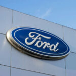 Ford logo on a buildings exterior wall