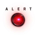 A red alert button with the word 'ALERT' above it